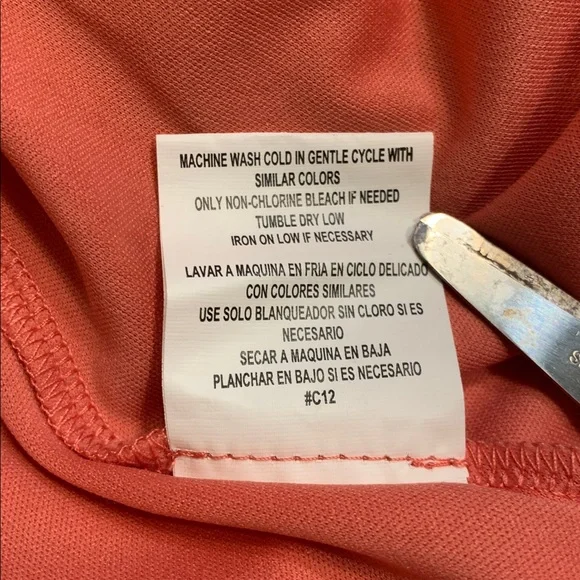 🌹As U Wish • Boho Coral Floral Spring Summer DEEP VEE Mini Dress - Picture 12 of 12